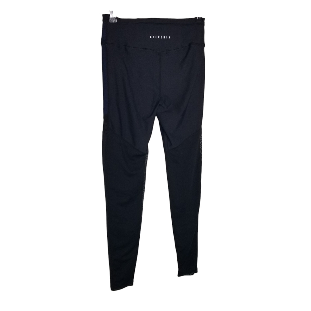 ALLFENIX blue black mesh athletic leggings